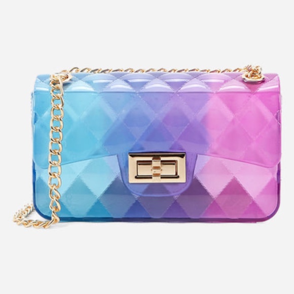 Jill & Ally Ombré Jelly Convertible Clutch/Crossbody - New with Tags - Picture 3 of 16
